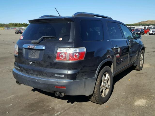 1GKEV23738J168902 - 2008 GMC ACADIA SLT BLACK photo 4