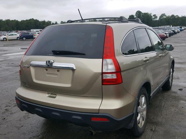 JHLRE48777C119676 - 2007 HONDA CR-V EXL BEIGE photo 4