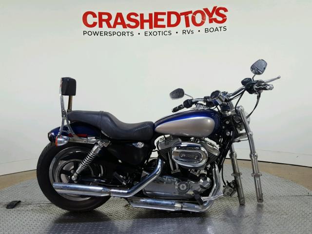 1HD1CT31X7K422937 - 2007 HARLEY-DAVIDSON XL1200 C BLUE photo 1