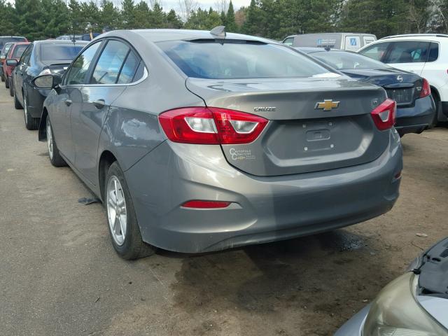 1G1BE5SM0H7124269 - 2017 CHEVROLET CRUZE LT SILVER photo 3