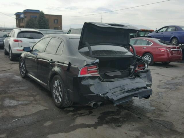 19UUA75608A038078 - 2008 ACURA TL TYPE S BLACK photo 3