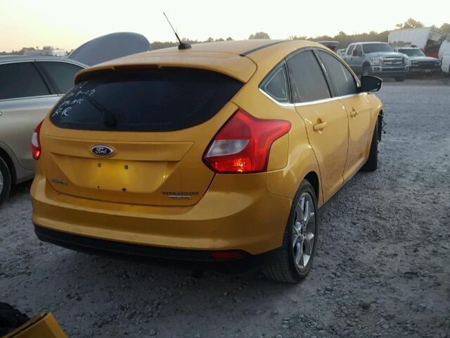 1FAHP3N22CL464474 - 2012 FORD FOCUS TITA YELLOW photo 4