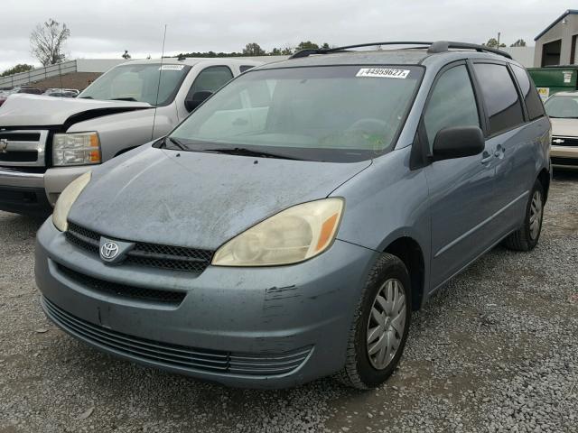 5TDZA23C84S053358 - 2004 TOYOTA SIENNA BLUE photo 2