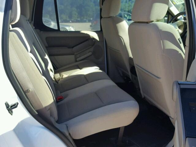 1FMEU31K67UA10770 - 2007 FORD EXPLORER S WHITE photo 6