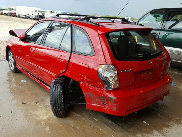 JM1BJ245521449128 - 2002 MAZDA PROTEGE PR RED photo 3