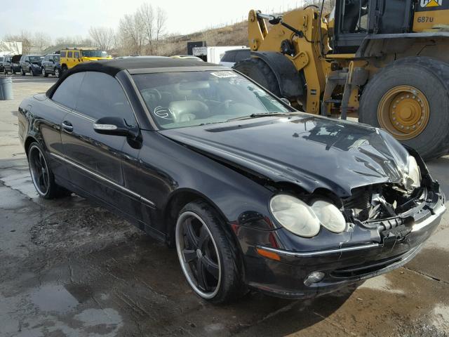 WDBTK65J35F143099 - 2005 MERCEDES-BENZ CLK 320 BLACK photo 1