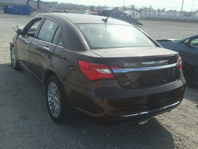 1C3CCBCG6DN503232 - 2013 CHRYSLER 200 BROWN photo 3