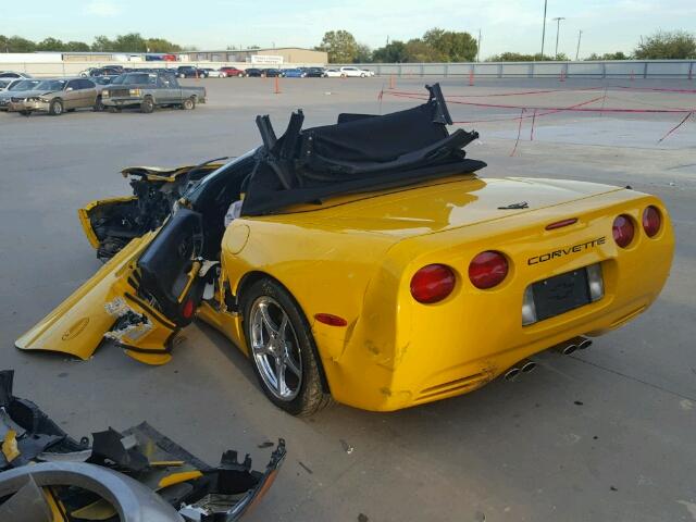 1G1YY32G4Y5103016 - 2000 CHEVROLET CORVETTE YELLOW photo 3