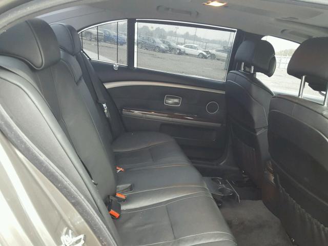 WBAHN83517DT74448 - 2007 BMW 750 GRAY photo 6