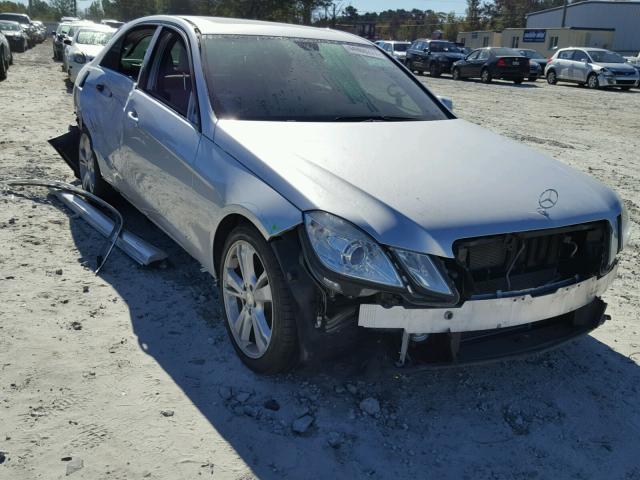 WDDHF5KB2DA771143 - 2013 MERCEDES-BENZ E 350 SILVER photo 1