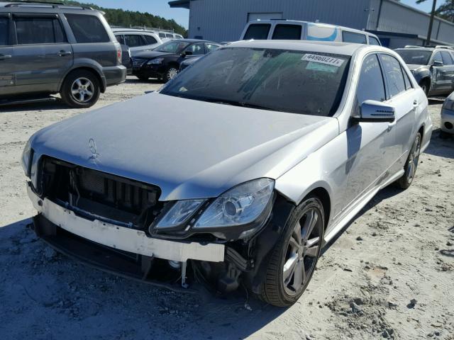 WDDHF5KB2DA771143 - 2013 MERCEDES-BENZ E 350 SILVER photo 2