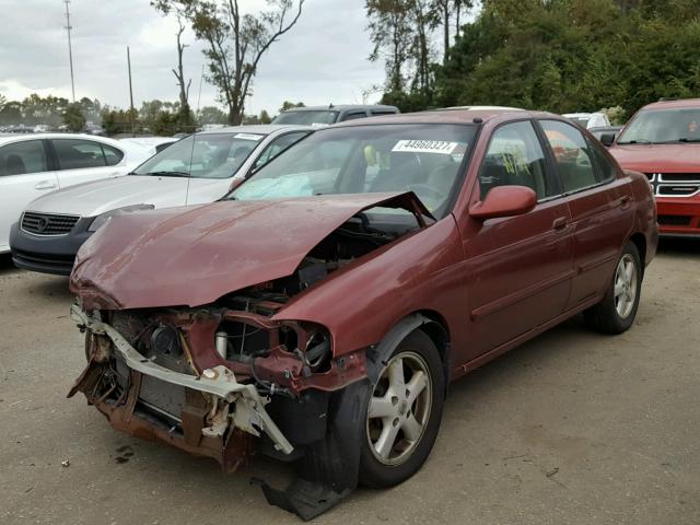 3N1AB51A44L738611 - 2004 NISSAN SENTRA 2.5 BURGUNDY photo 2