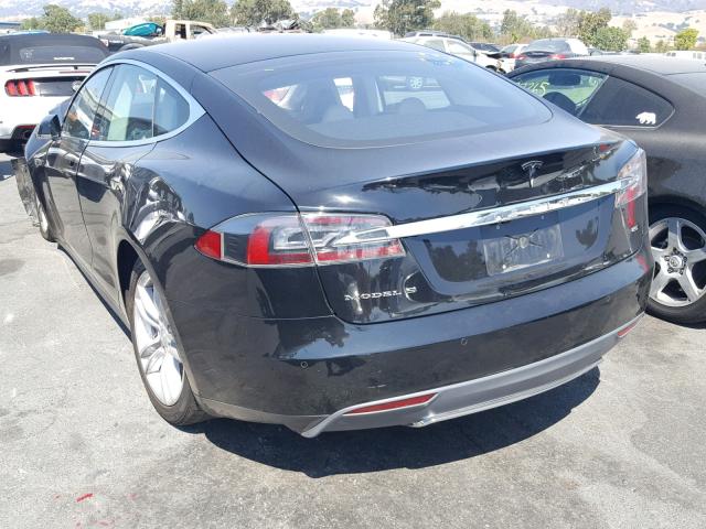 5YJSA1H1XEFP30337 - 2014 TESLA MODEL S BLACK photo 3