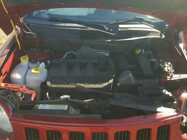 1J4NF4FB9AD506046 - 2010 JEEP COMPASS SP წითელი ფოტო 7