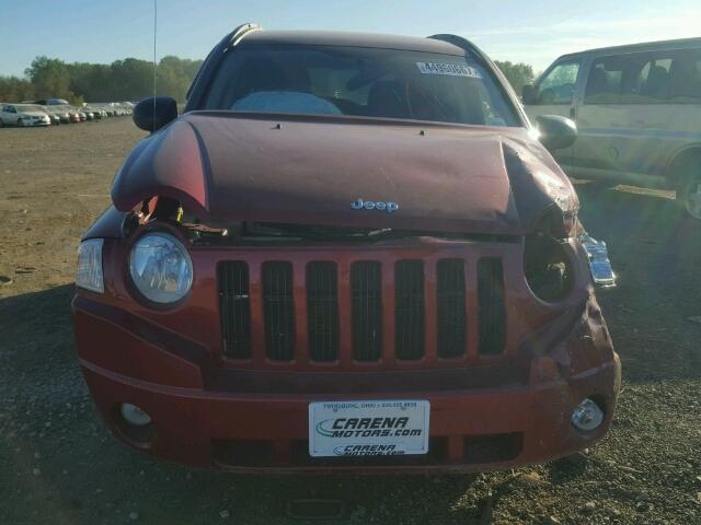 1J4NF4FB9AD506046 - 2010 JEEP COMPASS SP RED photo 9