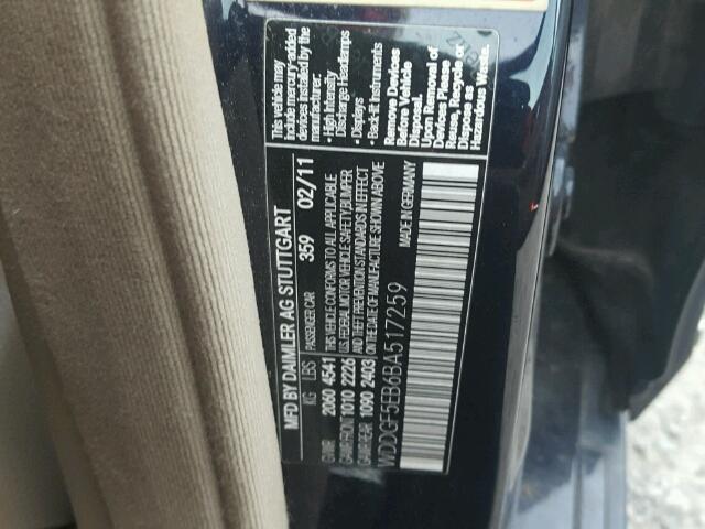 WDDGF5EB6BA517259 - 2011 MERCEDES-BENZ C 300 蓝色 照片 10