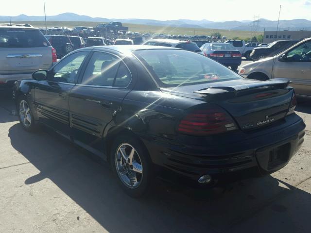 1G2NF52E32C263289 - 2002 PONTIAC GRAND AM S BLACK photo 3
