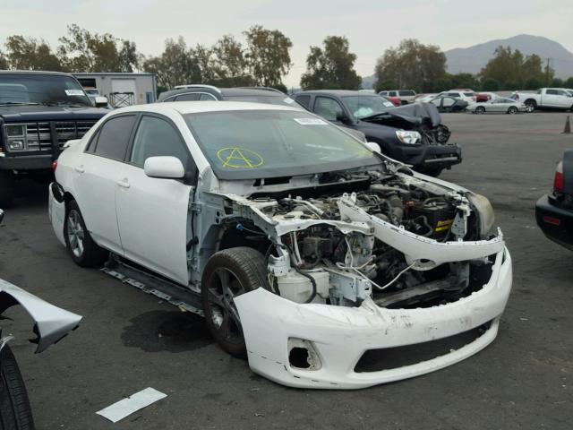 2T1BU4EE6BC600779 - 2011 TOYOTA COROLLA BA WHITE photo 1