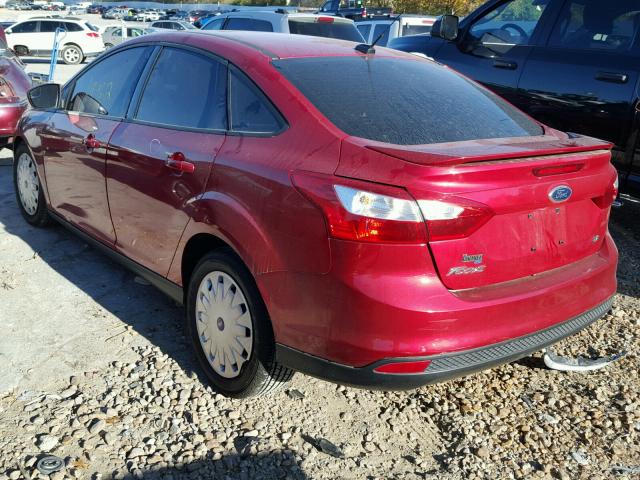 1FAHP3F23CL150959 - 2012 FORD FOCUS SE RED photo 3