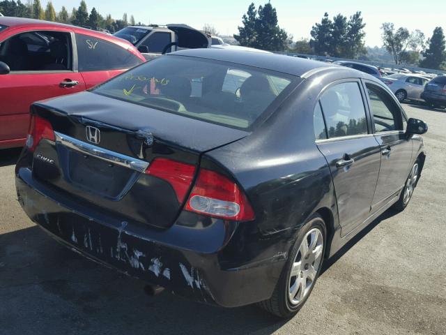 2HGFA1F57AH524812 - 2010 HONDA CIVIC LX BLACK photo 4