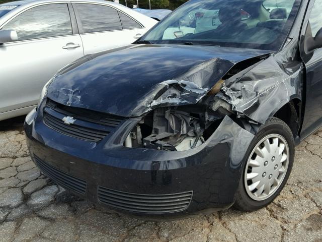 1G1AL15F177142009 - 2007 CHEVROLET COBALT BLACK photo 9