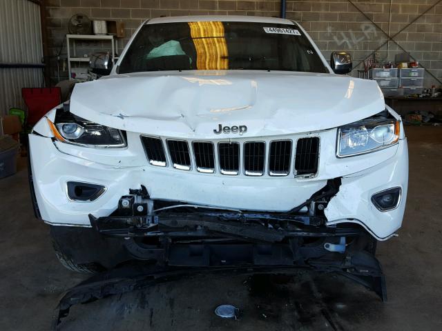 1C4RJEBG8FC614748 - 2015 JEEP GRAND CHER WHITE photo 9