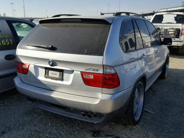 5UXFB53516LV23798 - 2006 BMW X5 4.4I SILVER photo 4