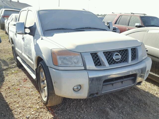 1N6BA0ED0AN301998 - 2010 NISSAN TITAN XE WHITE photo 1