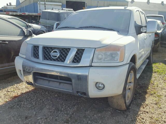 1N6BA0ED0AN301998 - 2010 NISSAN TITAN XE WHITE photo 2