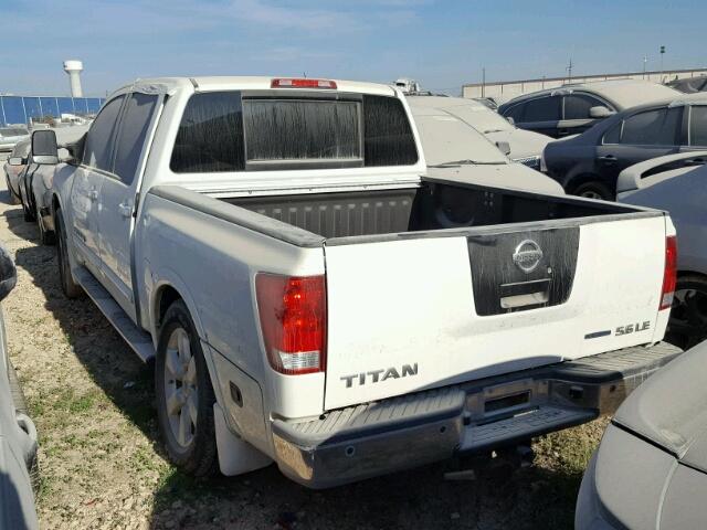 1N6BA0ED0AN301998 - 2010 NISSAN TITAN XE WHITE photo 3