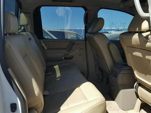 1N6BA0ED0AN301998 - 2010 NISSAN TITAN XE WHITE photo 6