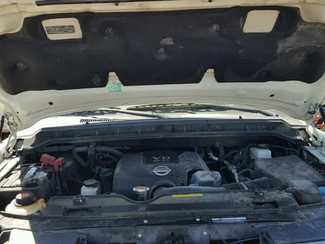 1N6BA0ED0AN301998 - 2010 NISSAN TITAN XE WHITE photo 7