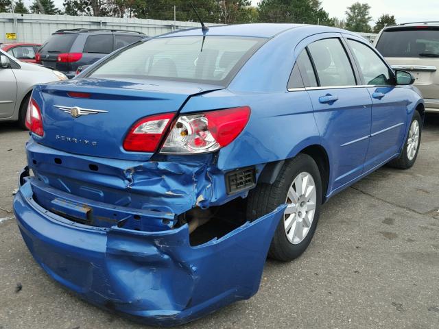 1C3LC46K48N225688 - 2008 CHRYSLER SEBRING BLUE photo 4