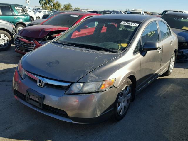 1HGFA15596L048803 - 2006 HONDA CIVIC GRAY photo 2