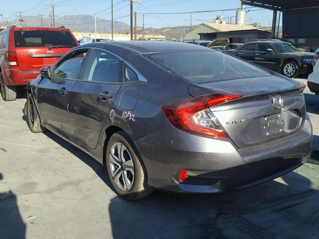 19XFC2F51GE247299 - 2016 HONDA CIVIC LX GRAY photo 3