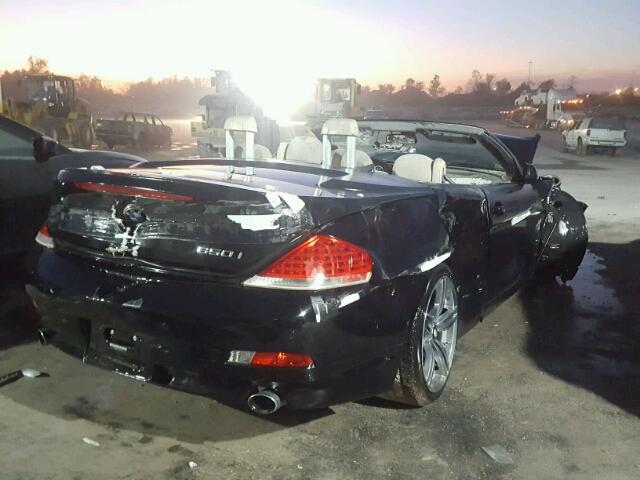 WBAEK13567CN81894 - 2007 BMW 650 I BLACK photo 4