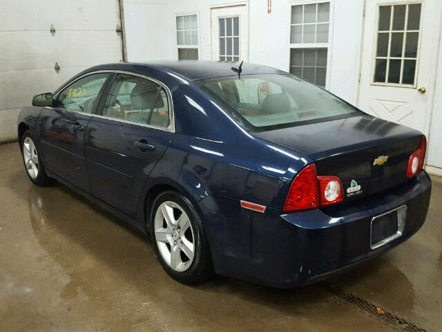 1G1ZB5EB0AF243016 - 2010 CHEVROLET MALIBU LS BLUE photo 3