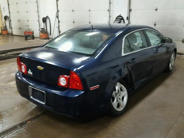 1G1ZB5EB0AF243016 - 2010 CHEVROLET MALIBU LS BLUE photo 4