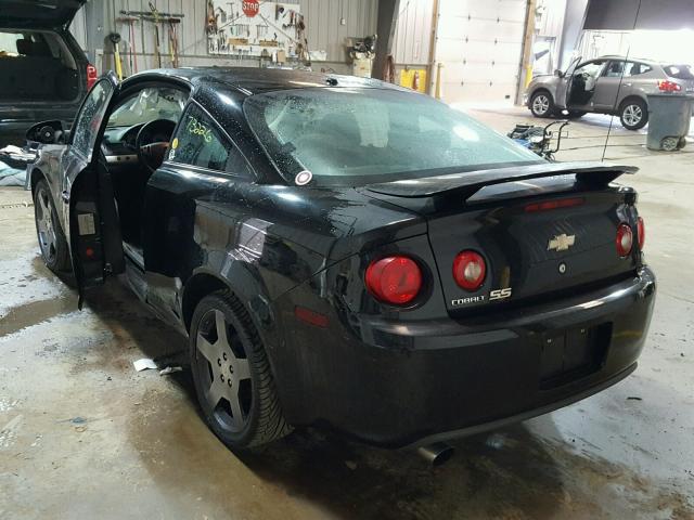 1G1AM18B877220288 - 2007 CHEVROLET COBALT SS BLACK photo 3