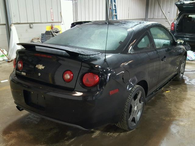 1G1AM18B877220288 - 2007 CHEVROLET COBALT SS BLACK photo 4