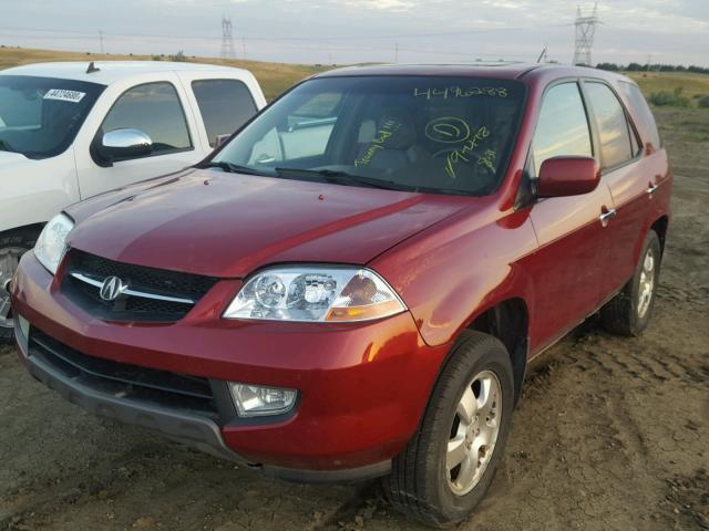 2HNYD18253H535743 - 2003 ACURA MDX MAROON photo 2