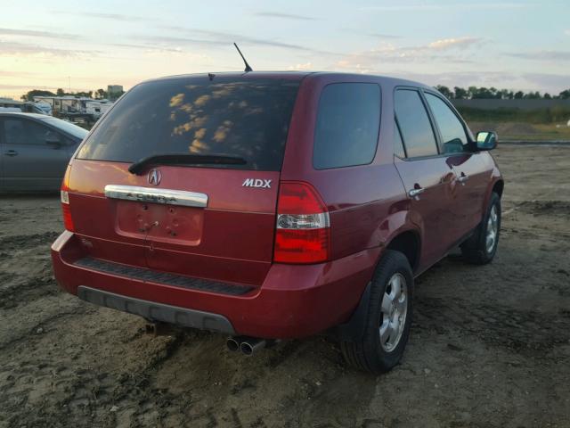 2HNYD18253H535743 - 2003 ACURA MDX MAROON photo 4