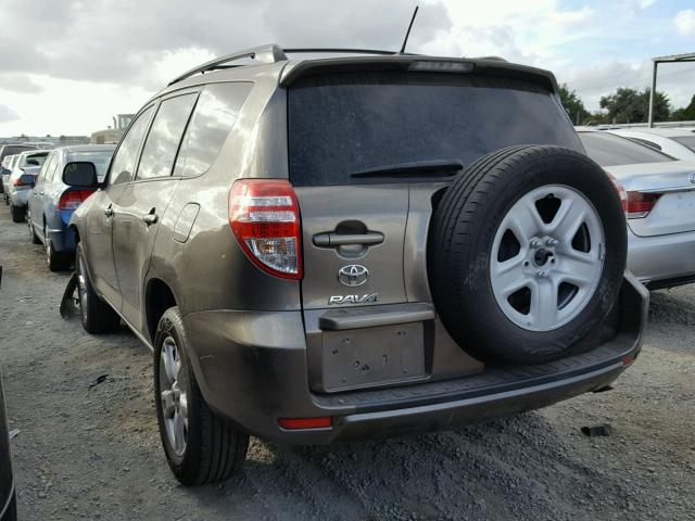 2T3ZF4DV2BW074957 - 2011 TOYOTA RAV4 BROWN photo 3