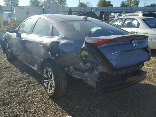 19XFC1F76HE016248 - 2017 HONDA CIVIC EXL GRAY photo 3