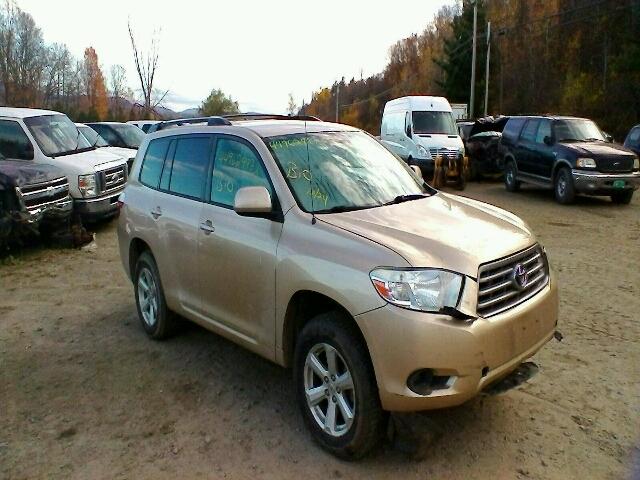 JTEES41A082003703 - 2008 TOYOTA HIGHLANDER GOLD photo 1