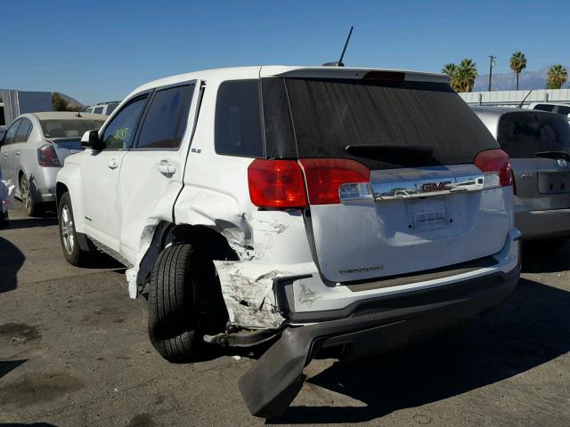 2GKALMEK5G6346127 - 2016 GMC TERRAIN SL WHITE photo 3