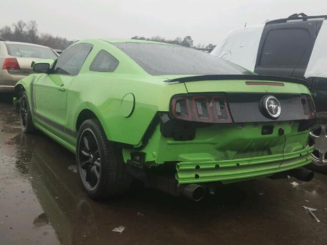 1ZVBP8CU6D5241360 - 2013 FORD MUSTANG BO GREEN photo 3