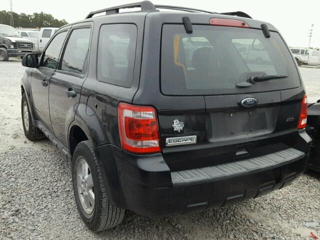 1FMCU0C72BKC22908 - 2011 FORD ESCAPE BLACK photo 3