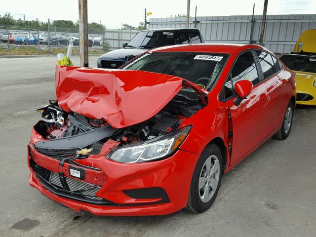 1G1BC5SMXG7244018 - 2016 CHEVROLET CRUZE LS RED photo 2