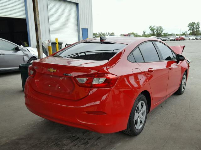 1G1BC5SMXG7244018 - 2016 CHEVROLET CRUZE LS RED photo 4